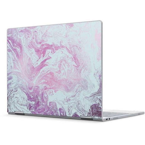 Blue and Purple Marble Pixelbook Skin